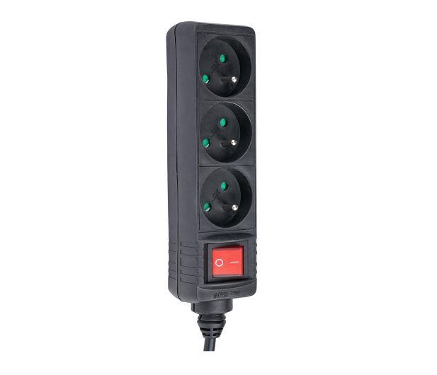 HAMA Listwa zasilająca Standard 3gn, 3m, czarna - 1416391 - zdjęcie 3